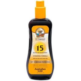 Australian Gold Sunscreen Spf15 Spray Oil Hydrating Formula 237 Ml Unisex