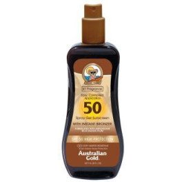 Australian Gold Sunscreen Spf50 Spray Gel With Instant Bronzer 237 Ml Unisex