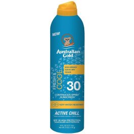 Australian Gold Fresh & Cool Continuous Spray Sunscreen Spf30 177 Ml Unisex