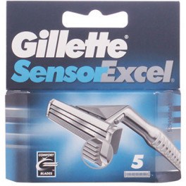 Gillette Sensor Excel Cargador 5 Recambios Hombre