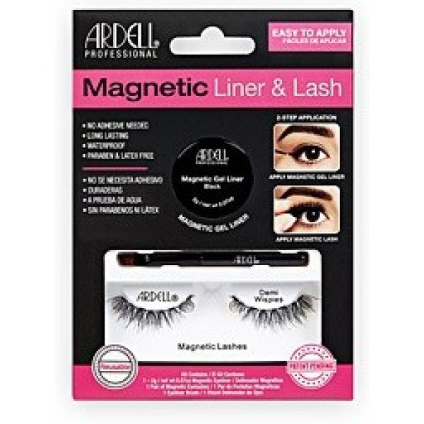 Ardell Magnetic Liner & Lash Demi Wispies Liner + 2 Lashes Unisexe