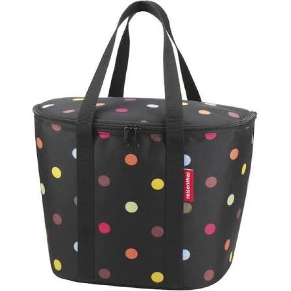 Rixen&kaul Borsa Termica Per Basket Klickfix Reisenthel Iso 16l Black Dots (34x26x25)