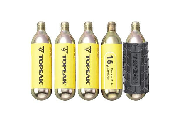 Topeak Cartucho Co2 16g (5pcs)+funda Topeak Cartucho Co2 16g (5pcs)+funda