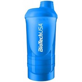 BioTechUSA Wave+ Shaker 600+200+150 ml Bleu